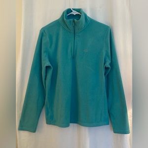 GAP Mint Green Soft Half Zip Long Sleeve Fleece Size L